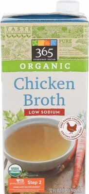 LOW SODIUM CHICKEN BROTH, CHICKEN