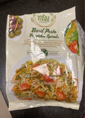 BASIL PESTO VEGETABLE SPIRALS, BASIL PESTO