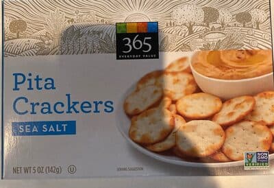 SEA SALT PITA CRACKERS, SEA SALT