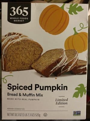 PUMPKIN SPICED BREAD & MUFFIN MIX, PUMPKIN