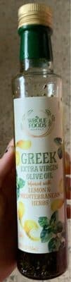 GREEK EXTRA VIRGIN OLIVE OIL INFUSED WITH LEMON & MEDITERRANEAN HERBS, LEMON & MEDITERRANEAN HERBS
