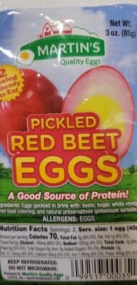 PICKLED RED BEET EGGS, PICKLED RED BEET