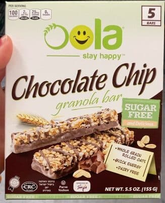 CHOCOLATE CHIP GRANOLA BAR, CHOCOLATE CHIP