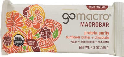 SUNFLOWER BUTTER + CHOCOLATE PROTEIN PURITY MACROBAR, SUNFLOWER BUTTER + CHOCOLATE