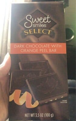 DARK CHOCOLATE WITH ORANGE PEEL BAR, DARK CHOCOLATE WITH ORANGE PEEL