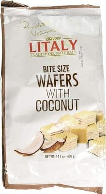 WAFERS WITH COCONUT, COCONUT