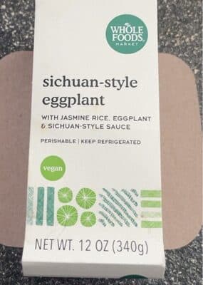 SICHUAN-STYLE EGGPLANT WITH JASMINE RICE, EGGPLANT & SICHUAN-STYLE SAUCE, SICHUAN-STYLE EGGPLANT