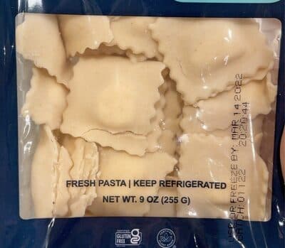 VEGAN + GLUTEN-FREE PASTA, PLANT-BASED CHEESE RAVIOLI, PLANT-BASED CHEESE