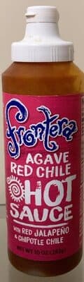AGAVE RED CHILE HOT SAUCE WITH RED JALAPENO & CHIPOTLE CHILE, RED JALAPENO & CHIPOTLE CHILE