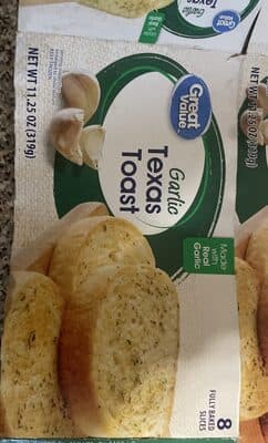 GREAT VALUE, TEXAS TOAST, GARLIC