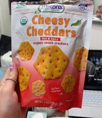 HOT & SPICY ORGANIC SNACK CRACKERS, HOT & SPICY