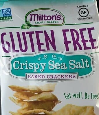 CRISPY SEA SALT GLUTEN FREE BAKED CRACKERS, CRISPY SEA SALT