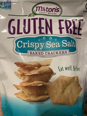 GLUTEN FREE CRISPY SEA SALT BAKED CRACKERS, CRISPY SEA SALT