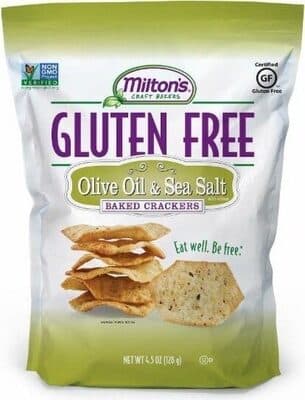 OLIVE OIL & SEA SALT WITH OLIVES BAKED CRACKERS, OLIVE OIL & SEA SALT