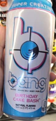 BIRTHDAY CAKE BASH ENERGY DRINK, BIRTHDAY CAKE BASH
