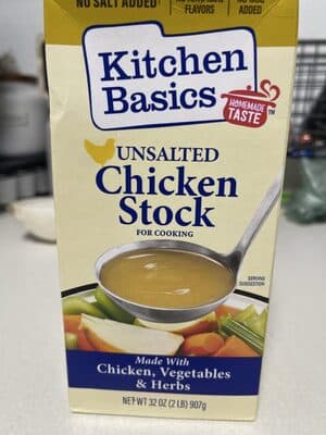 CHICKEN STOCK FOR COOKING, UNSALTED