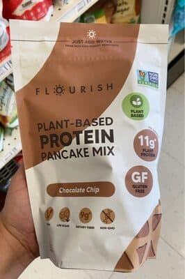CHOCOLATE CHIP PLANT-BASED PROTEIN PANCAKE MIX, CHOCOLATE CHIP