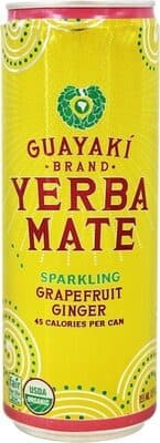 GRAPEFRUIT GINGER SPARKLING ORGANIC YERBA MATE, GRAPEFRUIT GINGER