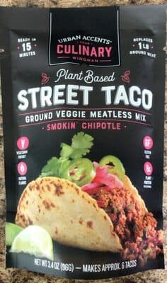 SMOKIN' CHIPOTLE STREET TACO GROUND VEGGIE MEATLESS MIX, SMOKIN' CHIPOTLE