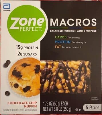 CHOCOLATE CHIP MUFFIN MACROS BARS, CHOCOLATE CHIP MUFFIN