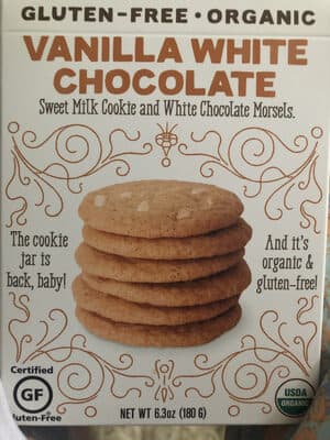 ORGANIC THIN & CRISPY WHITE CHOCOLATE CHIP COOKIES, CHOCOLATE CHIP