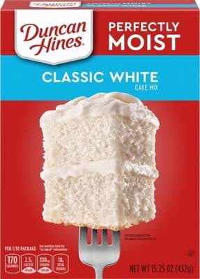 DUNCAN HINES, CLASSIC WHITE MOIST CAKE MIX