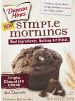 TRIPLE CHOCOLATE CHUNK PREMIUM MUFFIN MIX, TRIPLE CHOCOLATE CHUNK