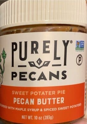 PECAN BUTTER BLENDED WITH MAPLE SYRUP & SPICED SWEET POTATOES, SWEET POTATER