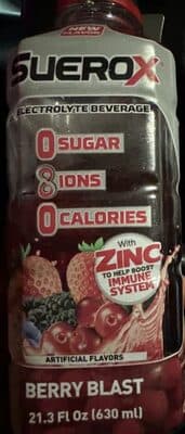 BERRY BLAST ELECTROLYTE BEVERAGE, BERRY BLAST