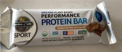 PEANUT BUTTER CHOCOLATE ORGANIC PLANT-BASED PERFORMANCE PROTEIN BAR, PEANUT BUTTER CHOCOLATE