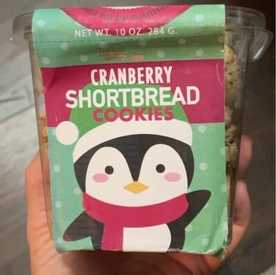 CRANBERRY SHORTBREAD COOKIES, CRANBERRY