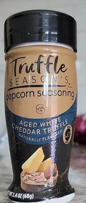 AGED WHITE CHEDDAR TRUFFLE POPCORN SEASONING, AGED WHITE CHEDDAR TRUFFLE