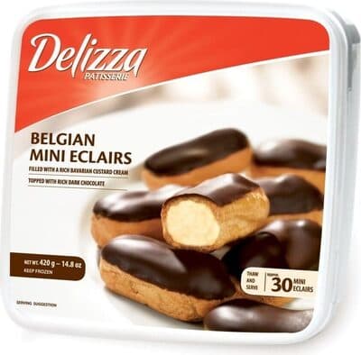 BELGIAN CUSTARD CREAM MINI ECLAIRS, BELGIAN CUSTARD CREAM