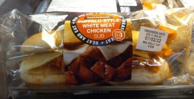 BUFFALO-STYLE WHITE MEAT CHICKEN SUB, BUFFALO-STYLE