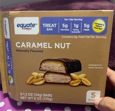 CARAMEL NUT FLAVORED TREAT BARS, CARAMEL NUT