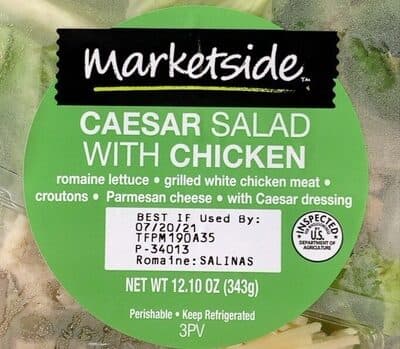 CAESAR SALAD WITH CHICKEN, CAESAR