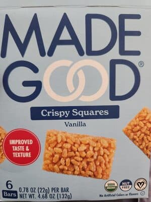 VANILLA CRISPY SQUARES, VANILLA