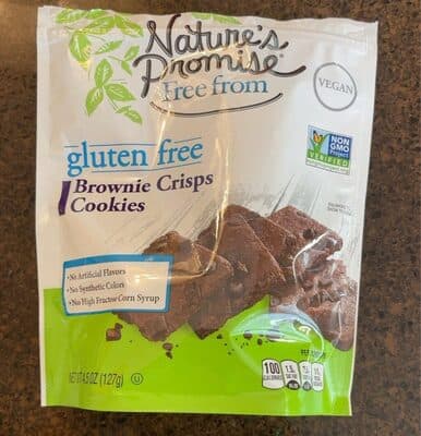 BROWNIE CRISP GLUTEN FREE COOKIES, BROWNIE CRISP