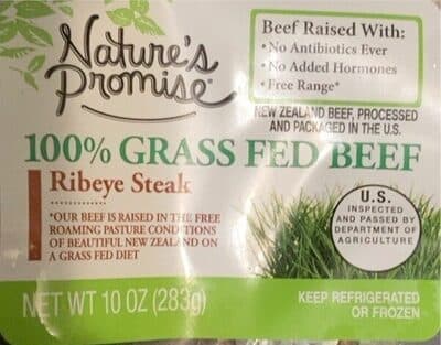 100% GRASS FED BEEF RIBEYE STEAK