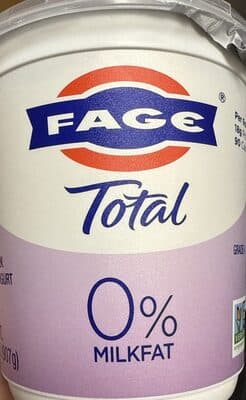 0% MILKFAT NONFAT GREEK STRAINED YOGURT