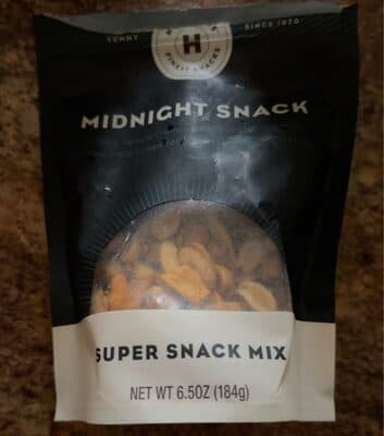 MIDNIGHT SNACK TOFFEE PEANUTS, TACO SESAME STICKS, PEANUTS PRETZELS BALLS, CHEDDAR WHALES, CAJUN CORN STICKS SUPER SNACK MIX, MIDNIGHT SNACK
