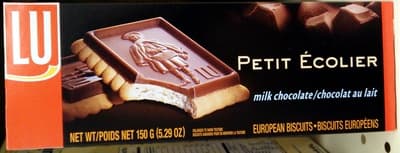 LU PETIT ECOLIER COOKIES MILK CHOCOLATE 1X5.29 OZ