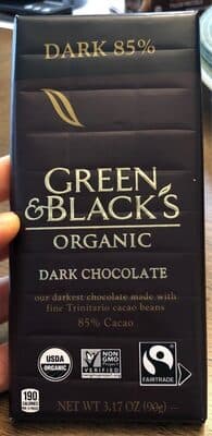 DARK CHOCOLATE, 85% CACAO
