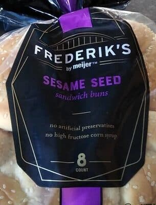 SESAME SEED SANDWICH BUNS, SESAME SEED