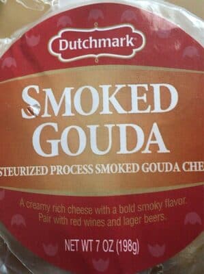 SMOKED GOUDA PASTEURIZED PROCESS SMOKED GOUDA CHEESE, SMOKED GOUDA