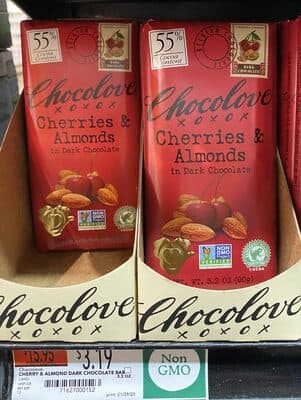 CHERRIES & ALMONDS IN DARK CHOCOLATE