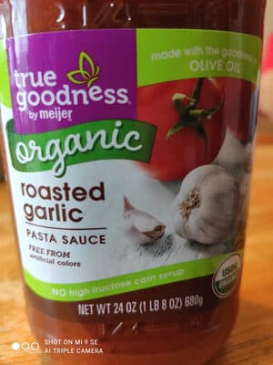 ORGANIC ROASTED GARLIC PASTA SAUCE