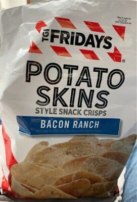 BACON RANCH STYLE SNACK CRISPS POTATO SKINS, BACON RANCH