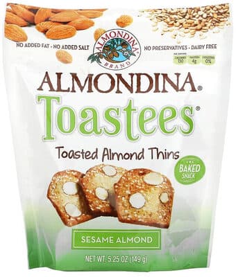 TOASTEES, SESAME ALMONDS