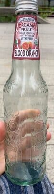 GALVANINA, ORGANIC FRU.IT, SPARKLING BEVERAGE WITH PULP, BLOOD ORANGE